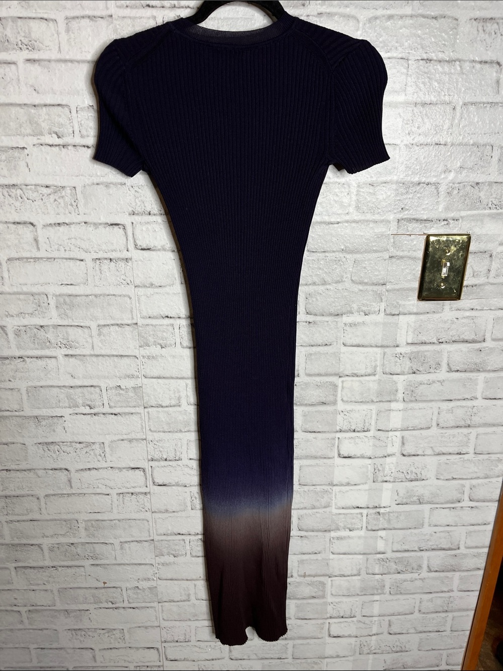 Staud Colleen dip dye ribbed stretch dress - Picture 7 of 7